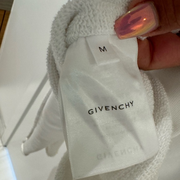 Givenchy Women's White Cotton 4G Printed Drawstring hoodie - Picture 8 of 11